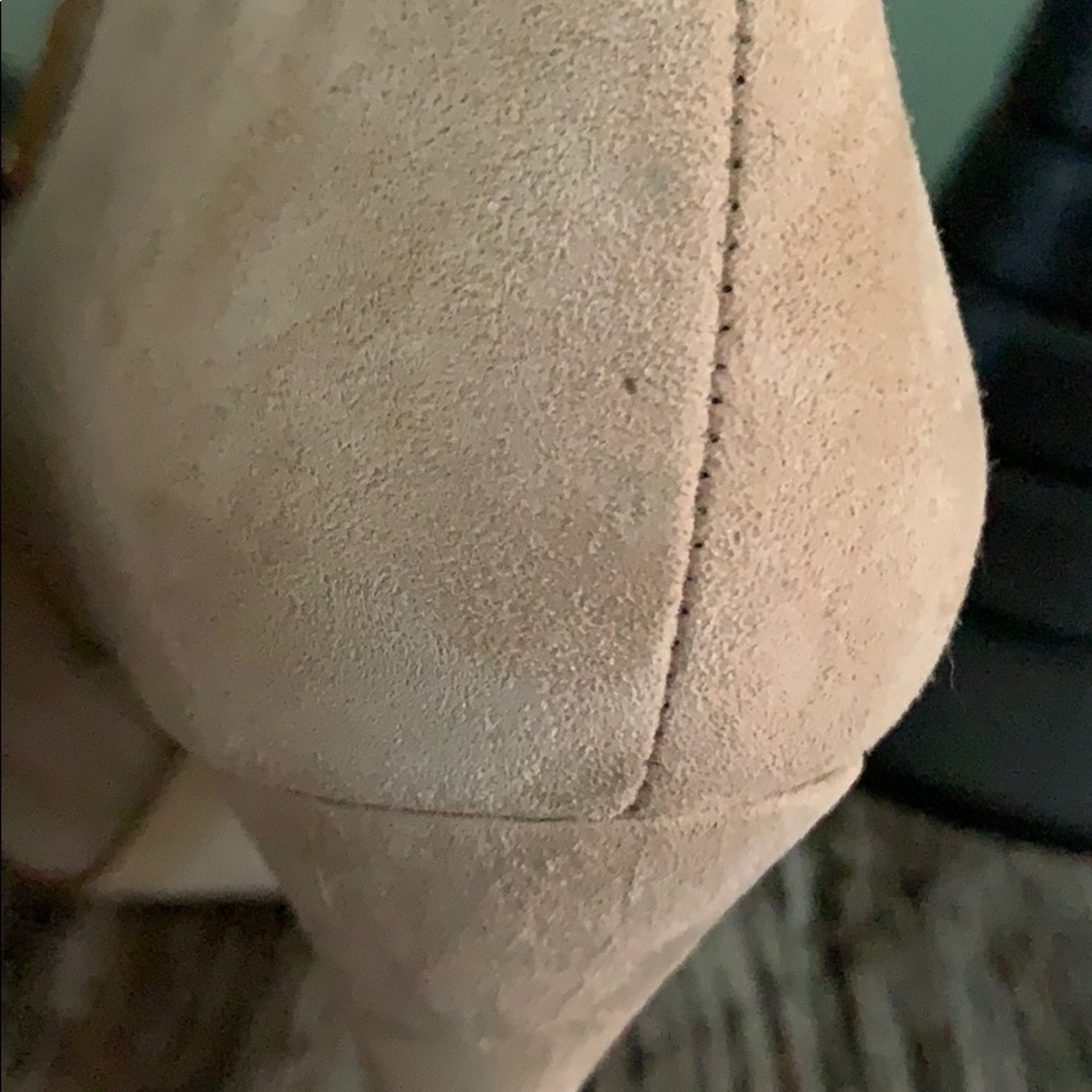 Zara WOMAN Tan Suede Ruffle Booties - Picture 10 of 15